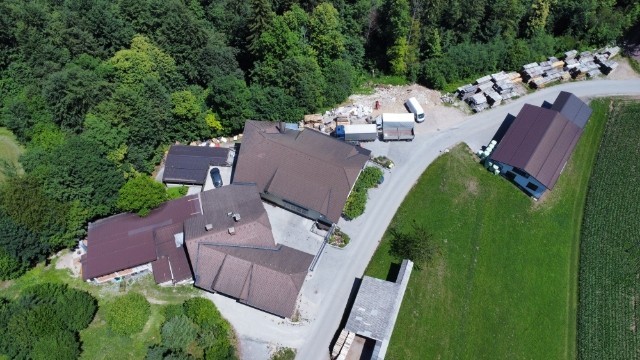 Custom built-in wardrobe with glass doors